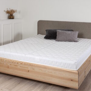 Einbau Wasserbett, in Zirbenbettgestell
