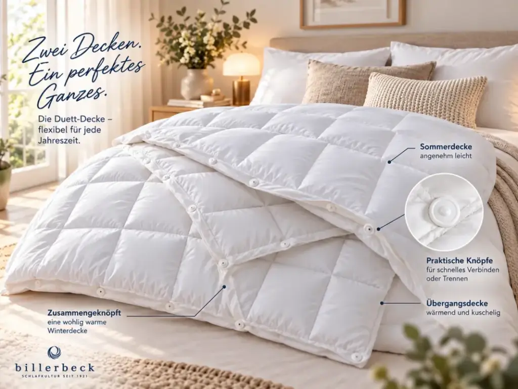 Faserdecke Classic Clean 321 Duett bei Betten Hoffmann in Weingarten